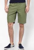 Being Human Clothing Solid Green Shorts Men