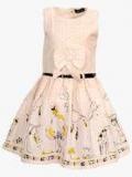 Bella Moda Cream Casual Dress Girls