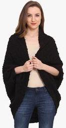 Bella Rosa Black Solid Shrug women