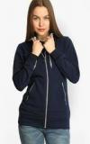 Belle Fille Navy Blue Solid Winter Jacket women