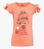 Bells And Whistles Peach Casual Top girls