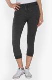 Berge Dark Grey Solid Capri women