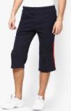 Berge Navy Blue Solid Regular Fit Shorts Men