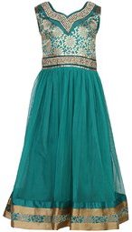 Betty Green Party Wear Gown Girls