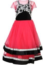 Betty Magenta Party Wear Gown Girls