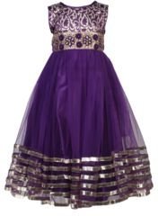 Betty Purple Party Dress Girls