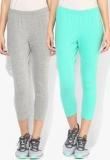 Beyouty Pack Of 2 Multicoloured/Grey Capri Women