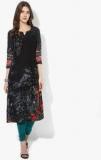 Biba Black Printed Kurta women