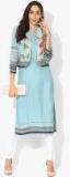 Biba Blue Printed Kurta women