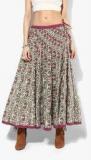 Biba Multicoloured A Line Cotton Skirt women