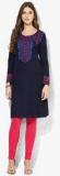 Biba Navy Blue Printed Kurta women