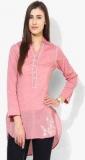 Biba Pink Embroidered Cotton Tunic women