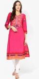 Biba Pink Printed Cotton Kurti women