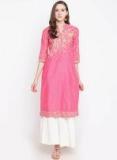 Biba Pink Printed Kurta women