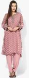 Biba Pink Printed Salwar Kameez Dupatta women