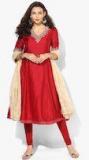 Biba Red Printed Salwar Kameez Dupatta women