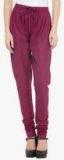 Bitterlime Magenta Solid Churidar Women