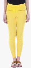 Bitterlime Yellow Solid Jegging women