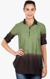 Bkind Green Printed Tunic women