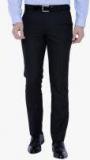 Black Coffee Black Solid Formal Trouser men