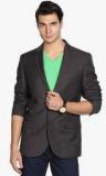 Black Coffee Charcoal Grey Solid Blazer men