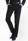 Black Coffee Solid Black Formal Trouser Men