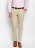 Blackberrys Beige Regular Fit Self Design Formal Trouser men