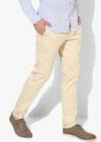 Blackberrys Beige Regular Fit Solid Chinos men