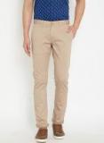 Blackberrys Beige Sharp Regular Fit Solid Regular Trouser Men