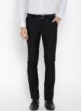 Blackberrys Black Regular Fit Solid Formal Trouser Men