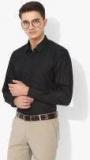 Blackberrys Black Self Design Slim Fit Formal Shirt Men