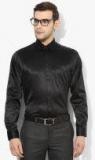 Blackberrys Black Slim Fit Solid Party Shirt Men