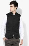 Blackberrys Black Slim Fit Waistcoat Men