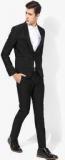 Blackberrys Black Solid Regular Suit men