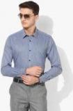 Blackberrys Blue Printed Slim Fit Formal Shirt Men