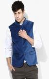 Blackberrys Blue Slim Fit Waistcoat men