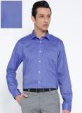 Blackberrys Blue Smart Fit Solid Formal Shirt men