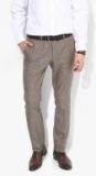 Blackberrys Brown Checked Slim Fit Formal Trouser Men