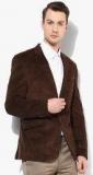 Blackberrys Brown Solid Slim Fit Jacket & Blazers men