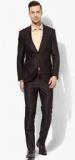 Blackberrys Brown Solid Slim Suit Men