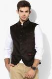 Blackberrys Brown Textured Waistcoat Men