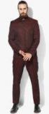 Blackberrys Burgungy Solid Suit Men