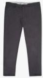 Blackberrys Charcoal Grey Skinny Fit Solid Chinos Men