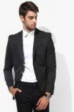 Blackberrys Charcoal Grey Solid Slim Fit Jackets & Blazer men