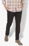 Blackberrys Coffee Brown Solid Mid Rise Slim Fit Chinos men