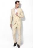 Blackberrys Cream Solid Suit Men