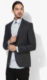 Blackberrys Dark Grey Printed Slim Fit Blazer men