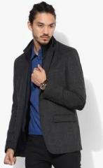 Blackberrys Dark Grey Solid Blazer men