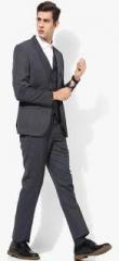 Blackberrys Dark Grey Striped Slim Suit men