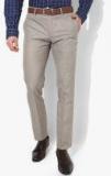 Blackberrys Grey Slim Fit Solid Formal Trousers Men